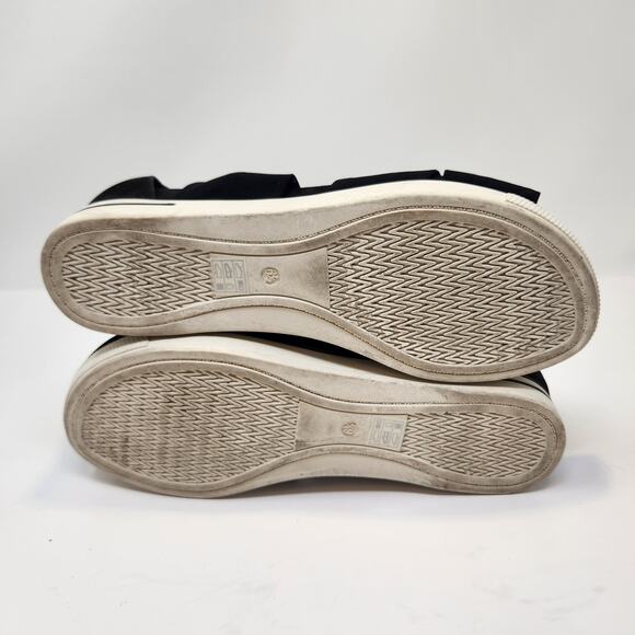 Eileen Fisher Women Zanya Sneaker Sandal Size 6.5 Black Mesh Leather Zipper - Picture 8 of 9